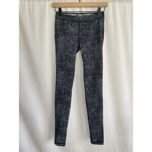 Under Armour Charged Cotton Leggings Blue and White Print Women's Small *Read